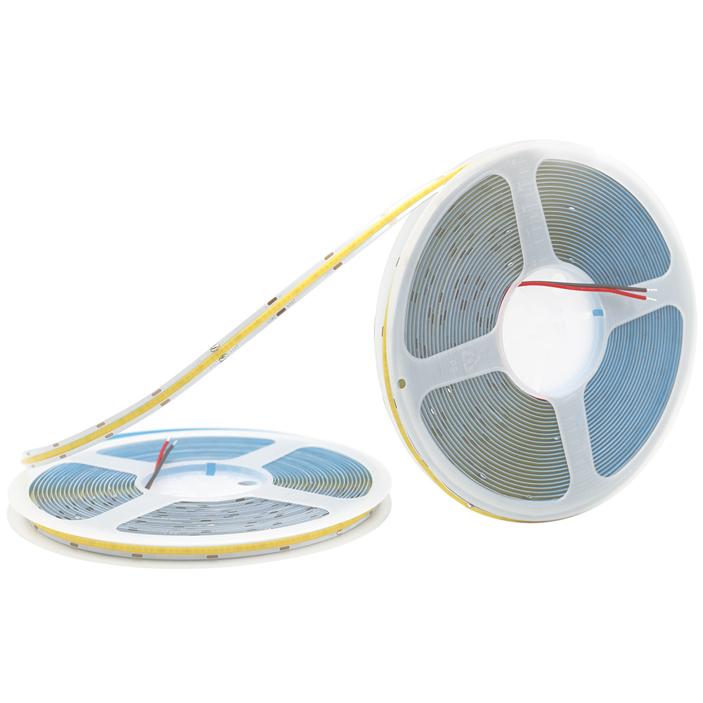 DC24V Ultra Long White COB LED Strip Lighting - 384Chips/m - 16.4~65.6Ft Without Voltage Drop DC24V Ultra Long White COB LED Strip Lighting - 384Chips/m - 16.4~65.6Ft Without Voltage Drop